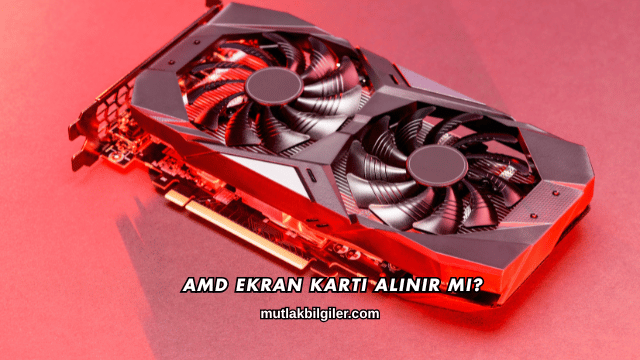 Amd Ekran Kartı Alınır mı?