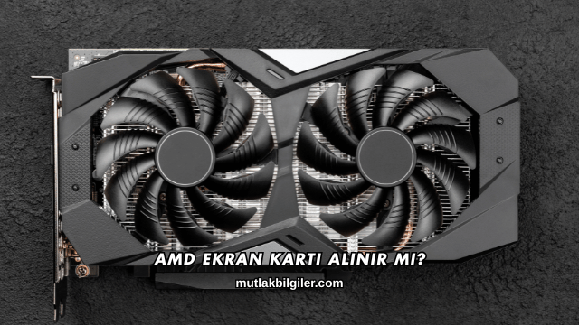 Amd Ekran Kartı Alınır mı?