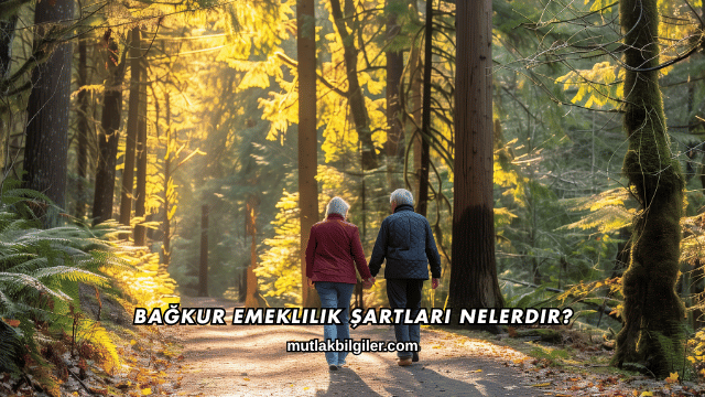 Bağkur Emeklilik Şartları Nelerdir?