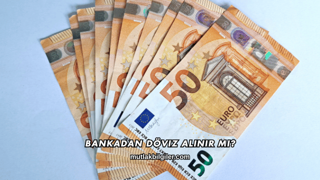 Bankadan Döviz Alınır mı?