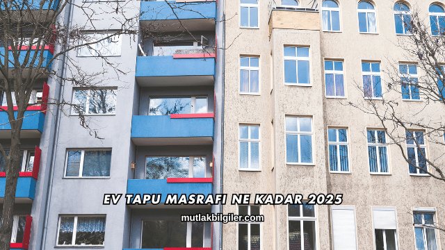 Ev Tapu Masrafı Ne Kadar 2025