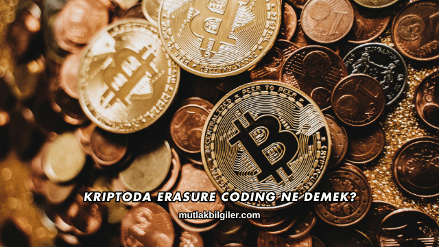 Kriptoda Erasure Coding Ne Demek?